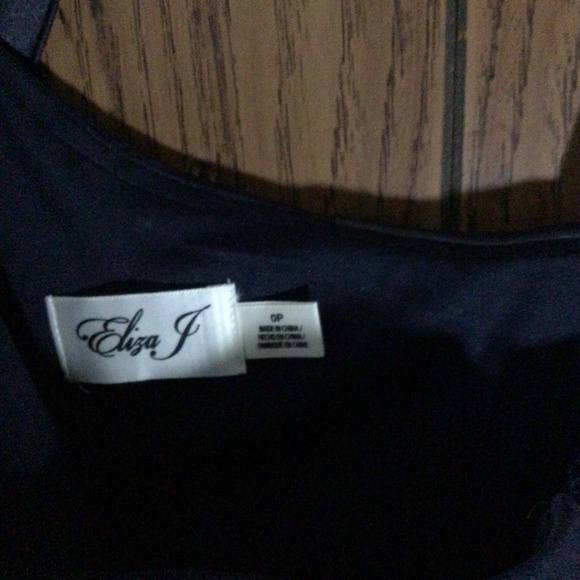 Eliza J Blue one shoulder dress with bow - Picture 6 of 6